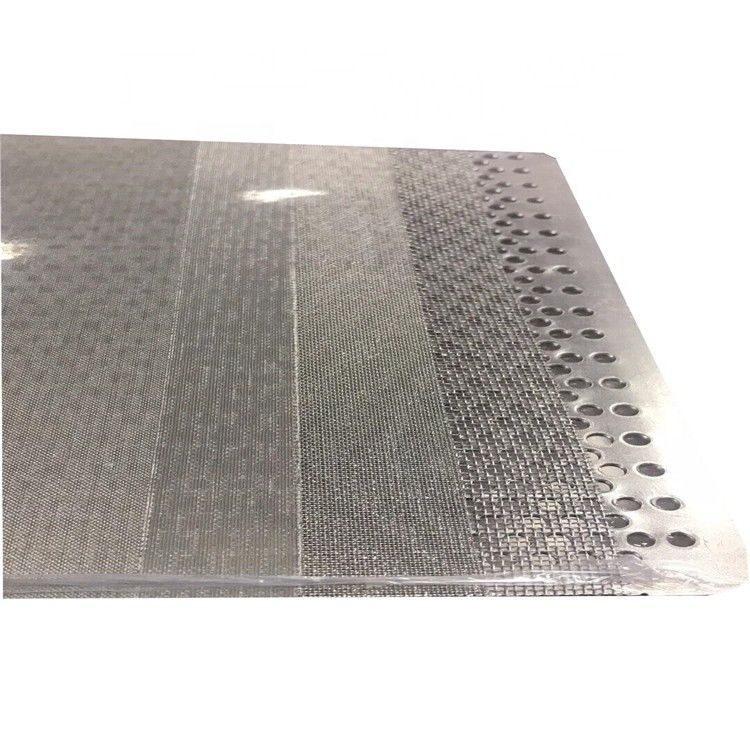 Sintered Stainless Steel Perforated Sheet With Wire Mesh Laminate
