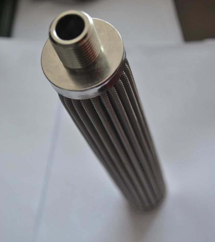 Pleated Stainless Steel Filter Element Micron Filter Cartridge